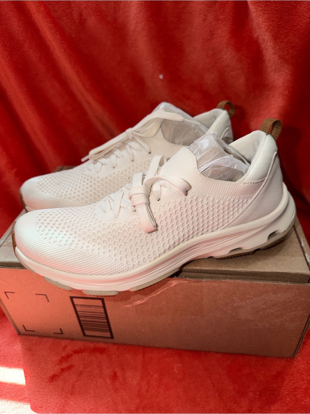 Like New Ryka Devotion Fuse Lightweight White Knit Walking Sneakers - Women’s 8 - Picture 4 of 11
